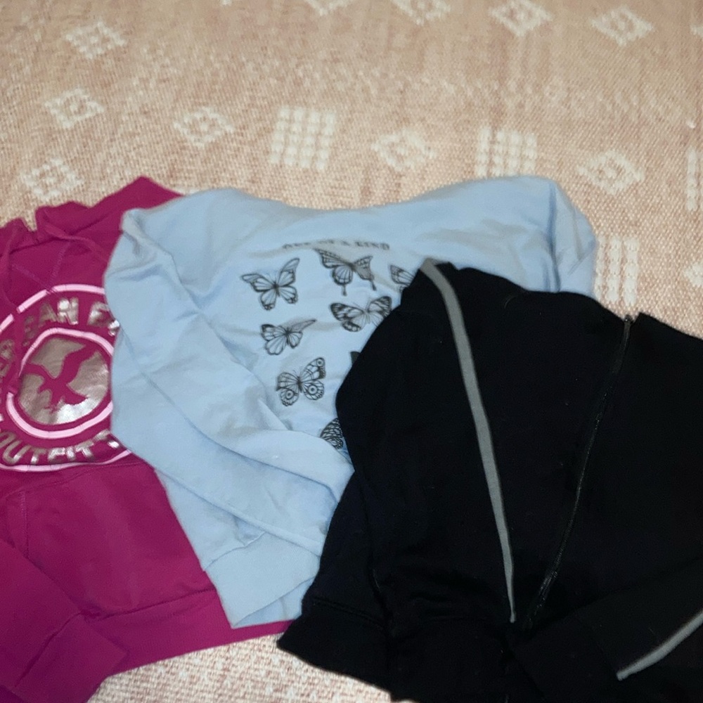 Set of 3 girls hoodies size 10-12